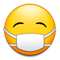 😷 Emoji Cara Con Mascarilla Médica en Samsung Experience 9.5.