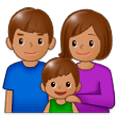 👪🏽 Emoji Familia, Tono De Piel Medio en Samsung Experience 9.5.