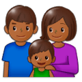 👪🏾 Emoji Familie, mitteldunkle Hautfarbe Samsung Experience 9.5.