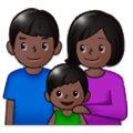 👪🏿 Emoji Família, Pele Escura na Samsung Experience 9.5.
