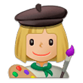 👩🏼‍🎨 Emoji Artista Plástica: Pele Morena Clara na Samsung Experience 9.5.