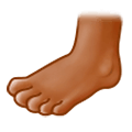 🦶🏾 Emoji Fuß: mitteldunkle Hautfarbe Samsung Experience 9.5.