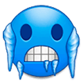 Émoji 🥶 Visage Bleu Et Froid sur Samsung Experience 9.5.