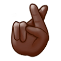 🤞🏿 Emoji Hand mit gekreuzten Fingern: dunkle Hautfarbe Samsung Experience 9.5.