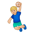 🤾🏼 Emoji Persona Jugando Al Balonmano: Tono De Piel Claro Medio en Samsung Experience 9.5.