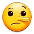Emoji 🤥 Faccina Bugiarda su Samsung Experience 9.5.