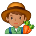 Emoji 👨🏽‍🌾 Contadino: Carnagione Olivastra su Samsung Experience 9.5.