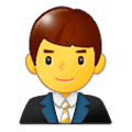 👨‍💼 Emoji Funcionário De Escritório na Samsung Experience 9.5.