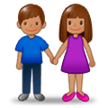 👫🏽 Emoji Mann und Frau halten Hände: mittlere Hautfarbe Samsung Experience 9.5.