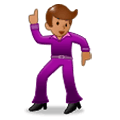 Emoji 🕺🏽 Uomo Che Balla: Carnagione Olivastra su Samsung Experience 9.5.