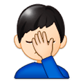 Emoji 🤦🏻‍♂️ Uomo Esasperato: Carnagione Chiara su Samsung Experience 9.5.