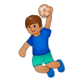 🤾🏽‍♂️ Emoji Hombre Jugando Al Balonmano: Tono De Piel Medio en Samsung Experience 9.5.