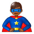 🦸🏾‍♂️ Emoji Superhéroe: Tono De Piel Oscuro Medio en Samsung Experience 9.5.