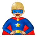 🦸🏼‍♂️ Emoji Homem Super-herói: Pele Morena Clara na Samsung Experience 9.5.