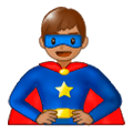 🦸🏽‍♂️ Emoji Superhéroe: Tono De Piel Medio en Samsung Experience 9.5.