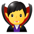 Emoji 🧛‍♂️ Vampiro Uomo su Samsung Experience 9.5.