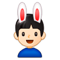 👯🏻‍♂️ Emoji Homens Com Orelhas De Coelho, Pele Clara na Samsung Experience 9.5.