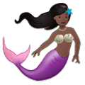 🧜🏿 Emoji Persona Sirena: Tono De Piel Oscuro en Samsung Experience 9.5.