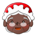 🤶🏿 Emoji Mamá Noel: Tono De Piel Oscuro en Samsung Experience 9.5.
