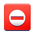 Emoji ⛔ Segnale Di Divieto Di Accesso su Samsung Experience 9.5.