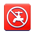 Emoji 🚱 Simbolo Di Acqua Non Potabile su Samsung Experience 9.5.