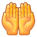 Emoji 🤲 Mani Unite In Alto su Samsung Experience 9.5.