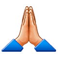 🙏🏼 Emoji Manos En Oración: Tono De Piel Claro Medio en Samsung Experience 9.5.