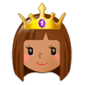 Emoji 👸🏽 Principessa: Carnagione Olivastra su Samsung Experience 9.5.