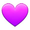 💜 Emoji Corazón Morado en Samsung Experience 9.5.