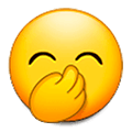 🤭 Emoji verlegen kicherndes Gesicht Samsung Experience 9.5.