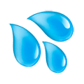 Emoji 💦 Gocce Di Sudore su Samsung Experience 9.5.