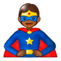 🦸🏾 Emoji Super-herói: Pele Morena Escura na Samsung Experience 9.5.