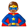 🦸🏽 Emoji Personaje De Superhéroe: Tono De Piel Medio en Samsung Experience 9.5.