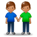 Émoji 👬🏽 Deux Hommes Se Tenant La Main : Peau Légèrement Mate sur Samsung Experience 9.5.
