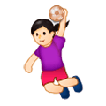 🤾🏻‍♀️ Emoji Mujer Jugando Al Balonmano: Tono De Piel Claro en Samsung Experience 9.5.