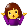 🤷‍♀️ Emoji Mulher Dando De Ombros na Samsung Experience 9.5.