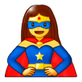 Emoji 🦸‍♀️ Supereroina su Samsung Experience 9.5.