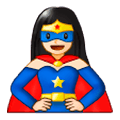 🦸🏻‍♀️ Emoji Super-heroína: Pele Clara na Samsung Experience 9.5.