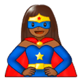 🦸🏾‍♀️ Emoji Super-heroína: Pele Morena Escura na Samsung Experience 9.5.