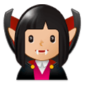 🧛🏼‍♀️ Emoji Vampiresa: Tono De Piel Claro Medio en Samsung Experience 9.5.
