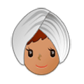 👳🏽‍♀️ Emoji Mujer Con Turbante: Tono De Piel Medio en Samsung Experience 9.5.