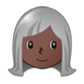 👩🏿‍🦳 Emoji Mulher: Pele Escura E Cabelo Branco na Samsung Experience 9.5.