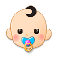 👶🏻 Emoji Bebé: Tono De Piel Claro en Samsung One UI 1.0.