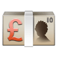 Emoji 💷 Banconota Sterlina su Samsung One UI 1.0.