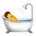Emoji 🛀 Persona Che Fa Il Bagno su Samsung One UI 1.0.