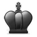 ♚ Emoji Rey de color negro de ajedrez en Samsung One UI 1.0.