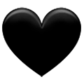 🖤 Emoji Corazón Negro en Samsung One UI 1.0.