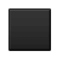 ◼️ Emoji mittelgroßes schwarzes Quadrat Samsung One UI 1.0.
