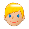 Émoji 👱🏼‍♂️ Homme Blond : Peau Moyennement Claire sur Samsung One UI 1.0.