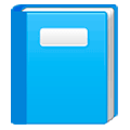 📘 Emoji blaues Buch Samsung One UI 1.0.